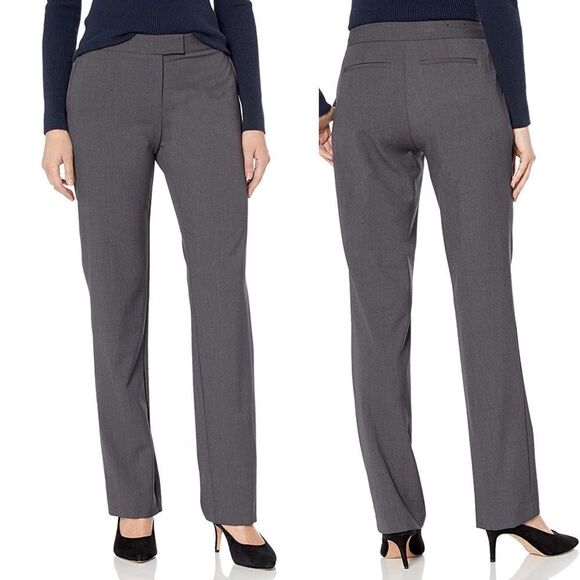 Womens Jones New York Sydney Pants Charcoal Heather - Picture 1 of 4